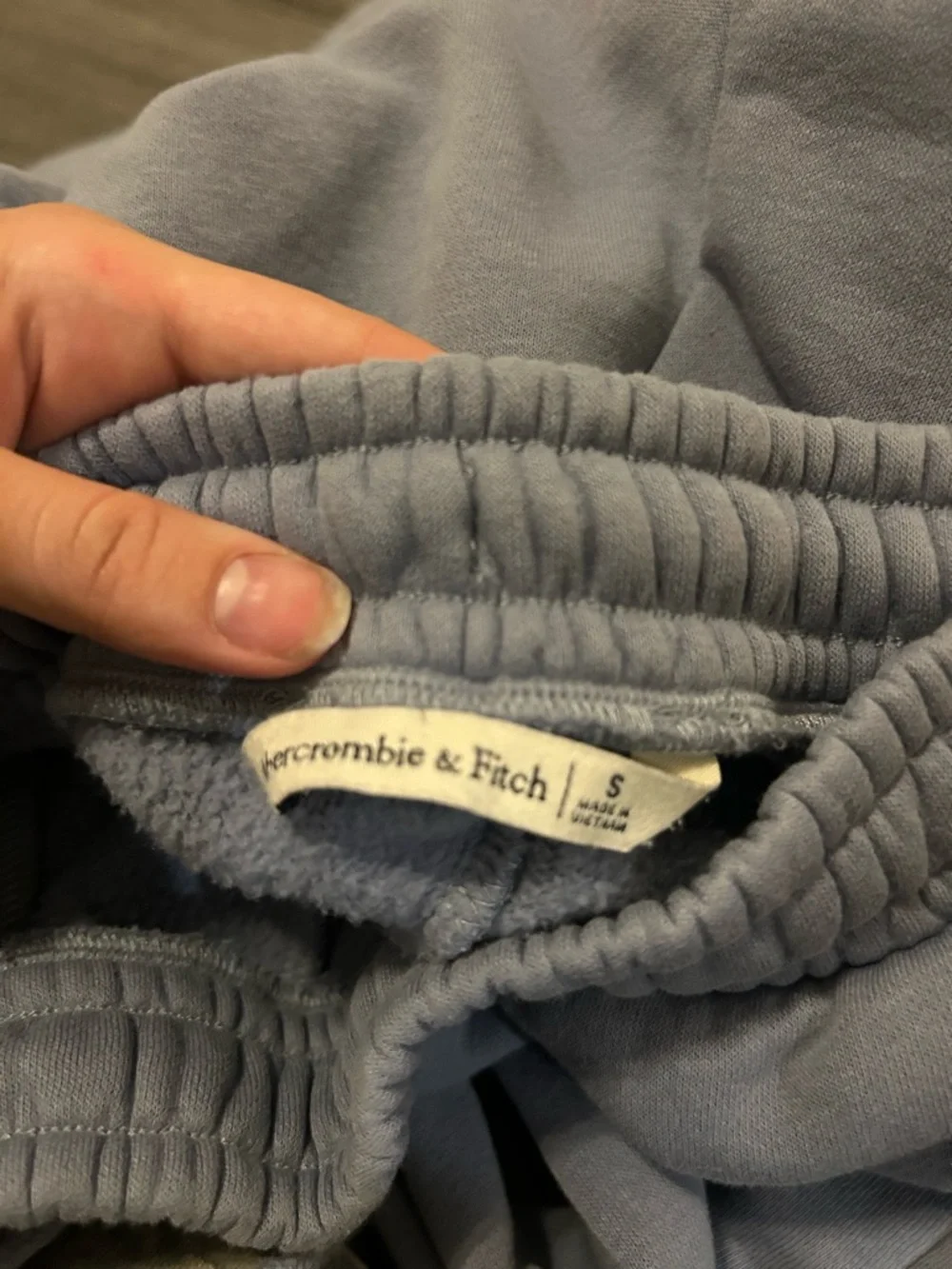 Abercrombie & Fitch Dusty Blue Drawstring Sweatpants - Picture 2 of 3